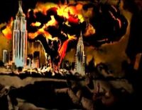 Isaac and Simone (and Peter, not in frame) shortly after Isaac finishes painting.