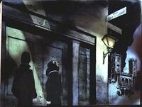 Peter paints the Montreal warehouse.