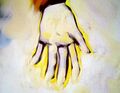 Sylar's prophetic art shows Ted's hand glowing...