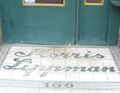The 166 Beale Street terrazzo bears the name Morris Lippman, which was also the name listed in the graphic novel for the loan office at the 174 location.