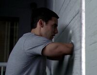 Peter uses phasing for the first time. Nothing like a jailbreak to hone one's unused powers.