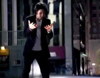 Peter is about to take a nap, but needs to warm himself up in the cold November streets of New York.