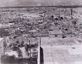 Hiroshima was destroyed in 1945, though Hiro's grandfather survived.